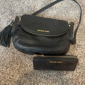Michael kors satchel bag and wallet